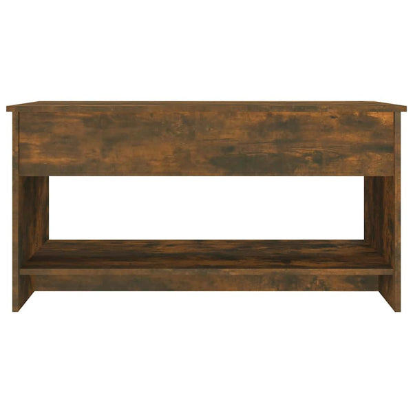 Couchtisch Neleta, geräucherte Eiche, 102x50x52,5 cm (Holz)