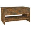 Couchtisch Neleta aus Rauch-Eiche 80x50x40cm (Holz)