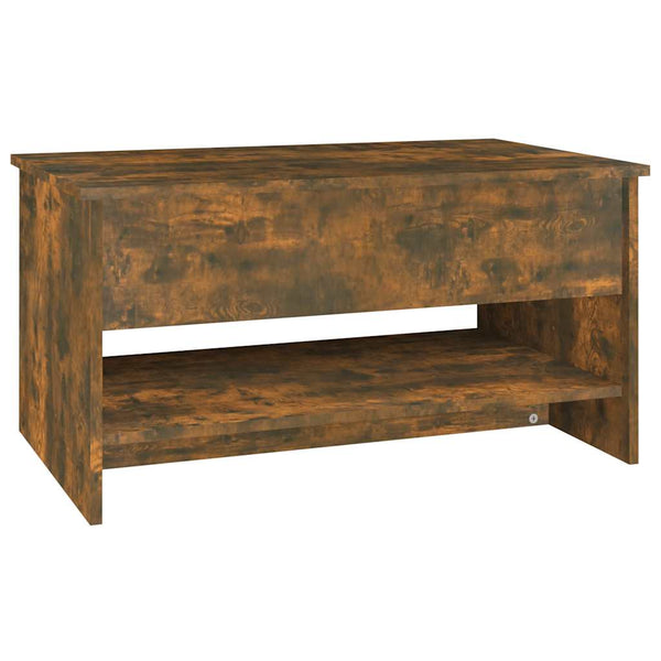 Couchtisch Neleta aus Rauch-Eiche 80x50x40cm (Holz)