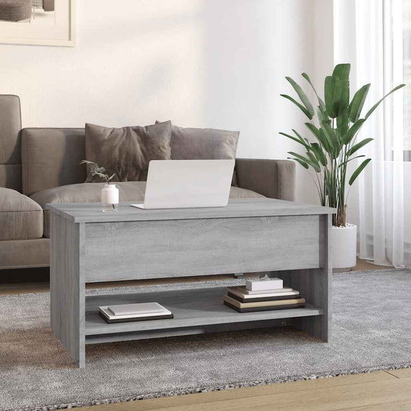 Couchtisch Neleta 80x50x40cm, grau (Holz)
