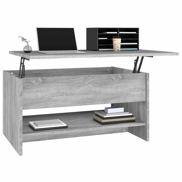 Couchtisch Neleta 80x50x40cm, grau (Holz)