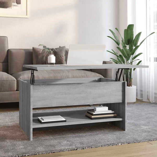Couchtisch Neleta 80x50x40cm, grau (Holz)