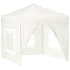 Klappbares Partyzelt Mefodie 2x2 m mit Seitenwänden, creme