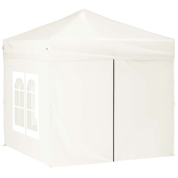 Klappbares Partyzelt Mefodie 2x2 m mit Seitenwänden, creme