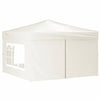 Creme Falt-Festzelt mit Seitenwänden Mefodie 3x3 m
