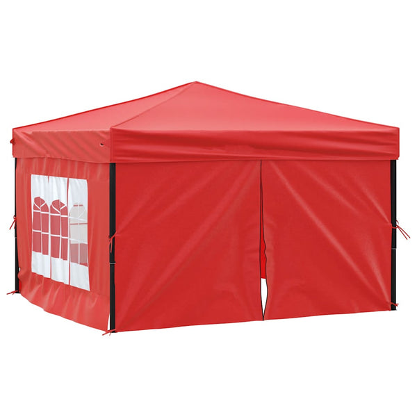 Rotes faltbares Partyzelt mit Seitenwänden Mefodie 3x3 m
