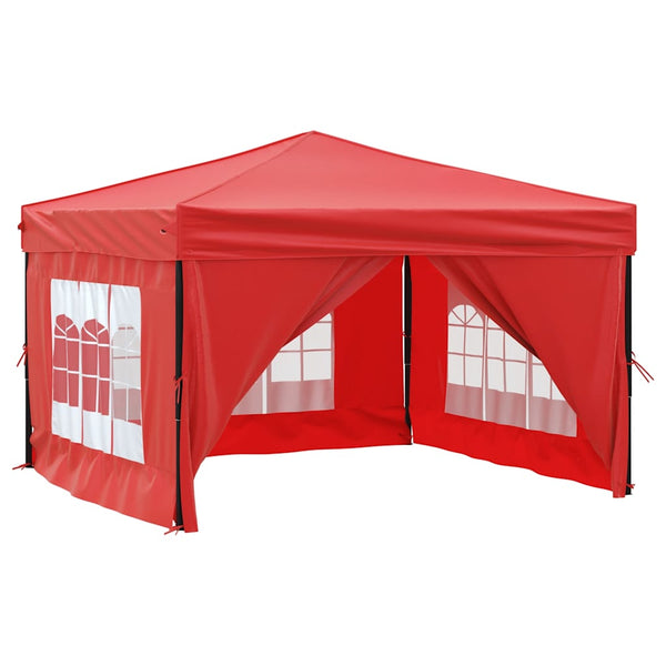 Rotes faltbares Partyzelt mit Seitenwänden Mefodie 3x3 m