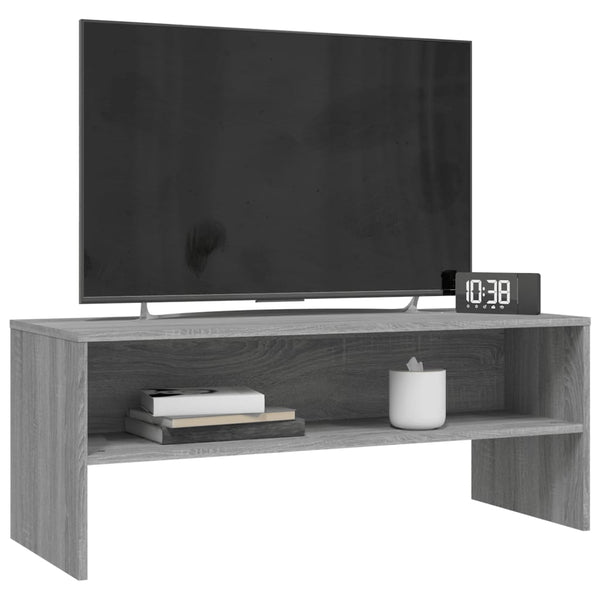 Harmaa tv-taso Elizian 100x40x40cm (puinen)