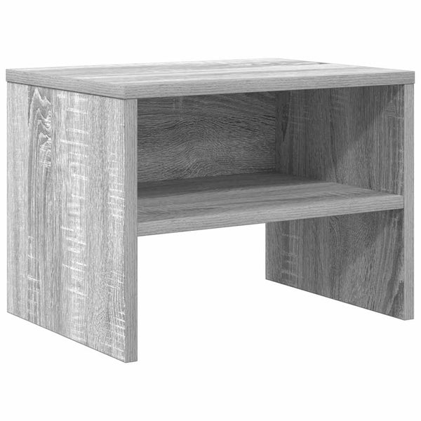 Grauer Nachttisch Cismaru 40x30x30cm (Holz)