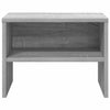 Grauer Nachttisch Cismaru 40x30x30cm (Holz)