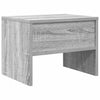 Grauer Nachttisch Cismaru 40x30x30cm (Holz)