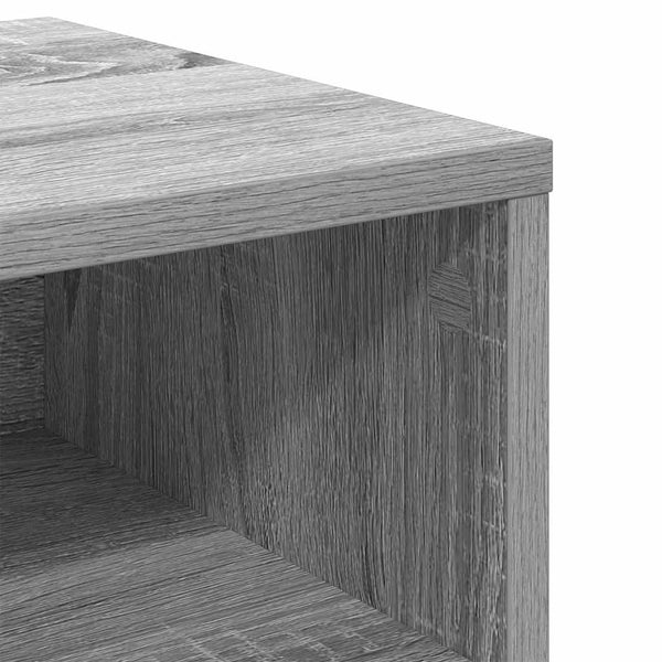 Grauer Nachttisch Cismaru 40x30x30cm (Holz)
