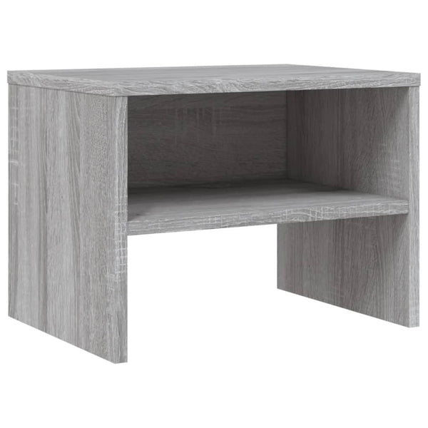 Harmaa yöpöydät Cismaru 40x30x30cm (2 kpl, sonoma, puinen)