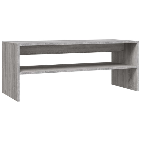 Grauer Couchtisch Gulei 100x40x40cm (Holz)