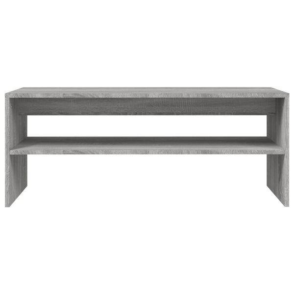 Grauer Couchtisch Gulei 100x40x40cm (Holz)