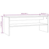Grauer Couchtisch Gulei 100x40x40cm (Holz)