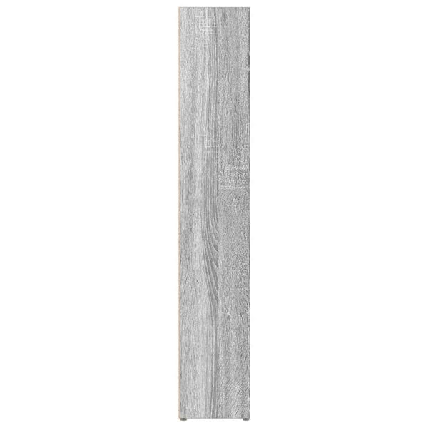 Graues CD-Regal Adelahaida 21x16x93,5cm (2 Stück Sonoma Holzoptik)