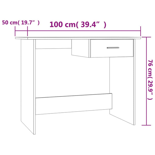Schreibtisch Savutammi Febronia 100x50x76cm (Holz)