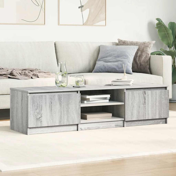 Harmaa tv-taso Constanze 140x40x35,5cm (puinen)