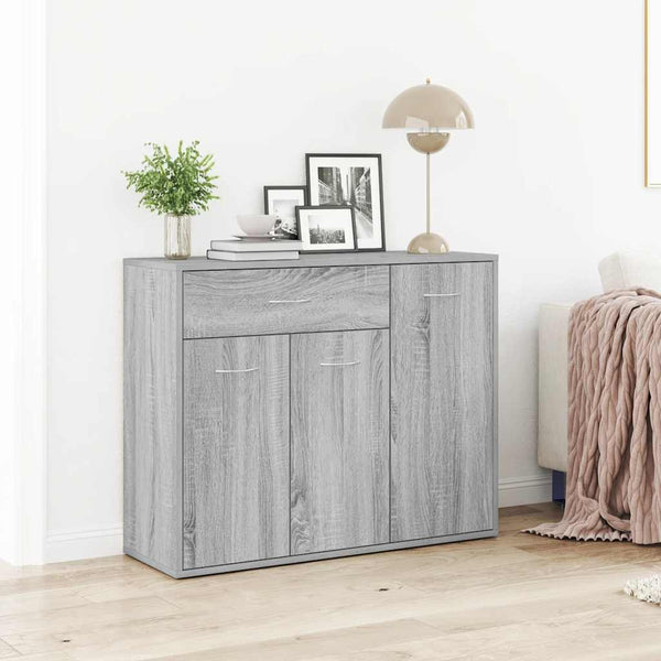 Graues Sideboard Botskor 88x30x70cm (Holz)