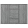 Graues Sideboard Aracsia 88x30x65cm (Holz)