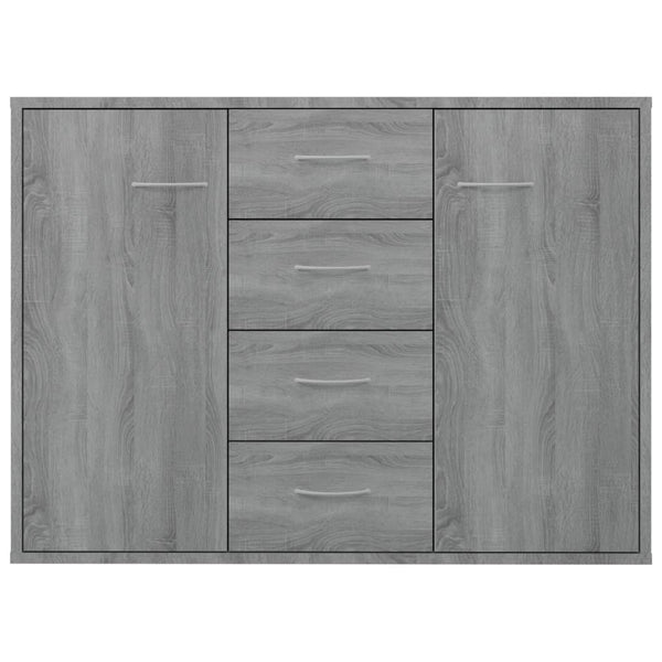 Graues Sideboard Aracsia 88x30x65cm (Holz)