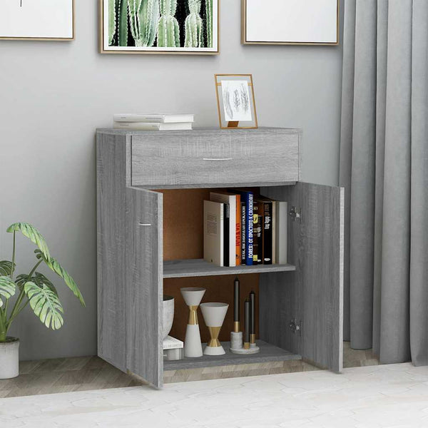 Graues Sideboard Evienta 60x30x75cm (Holz)