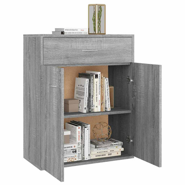 Graues Sideboard Evienta 60x30x75cm (Holz)