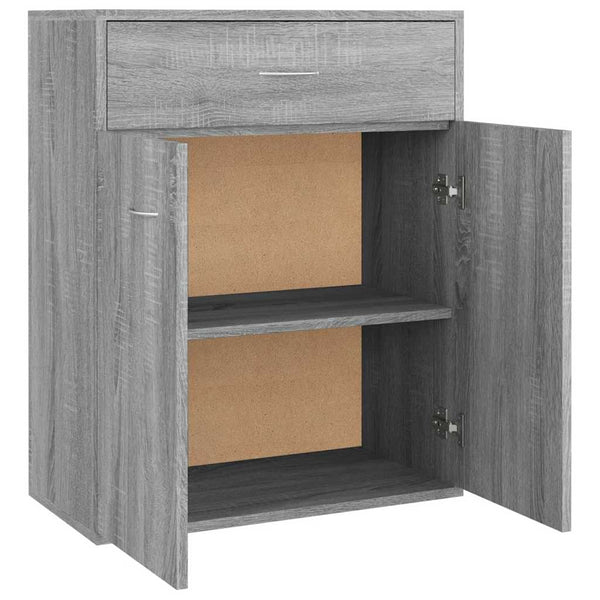 Graues Sideboard Evienta 60x30x75cm (Holz)