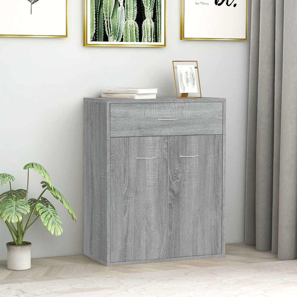 Graues Sideboard Evienta 60x30x75cm (Holz)