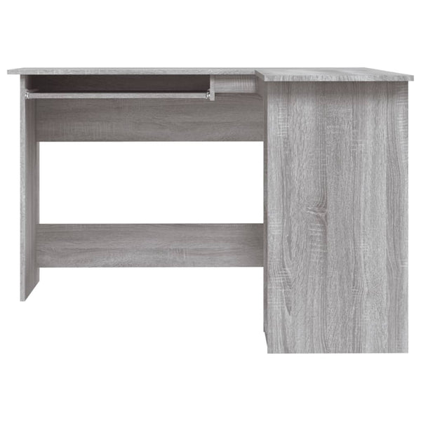Grauer Eckschreibtisch Sictimiu 120x140x75cm (Holz)