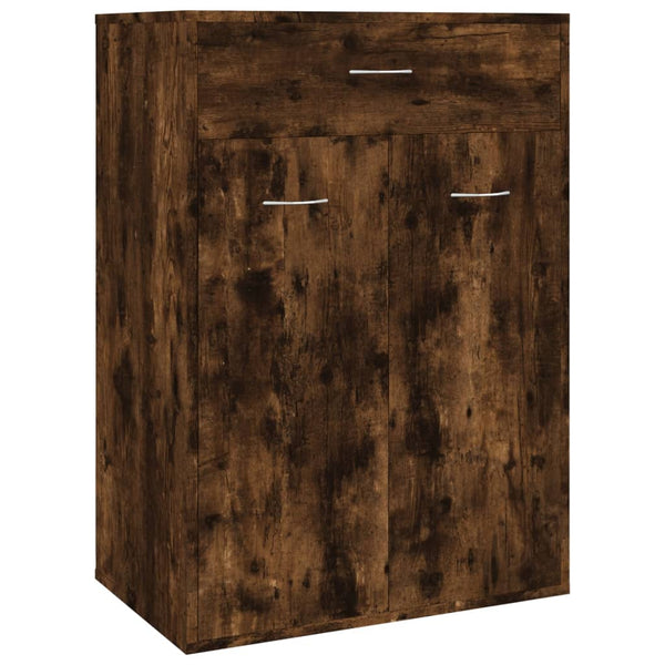 Schuhschrank Räuchereiche Verovia 60x35x84cm (Holz)