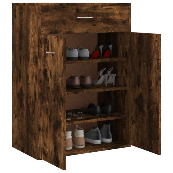 Schuhschrank Räuchereiche Verovia 60x35x84cm (Holz)