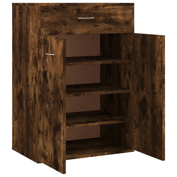 Schuhschrank Räuchereiche Verovia 60x35x84cm (Holz)