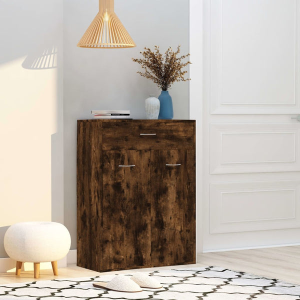 Schuhschrank Räuchereiche Verovia 60x35x84cm (Holz)