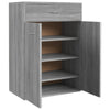 Grauer Schuhschrank Verovian 60x35x84cm (Holz)