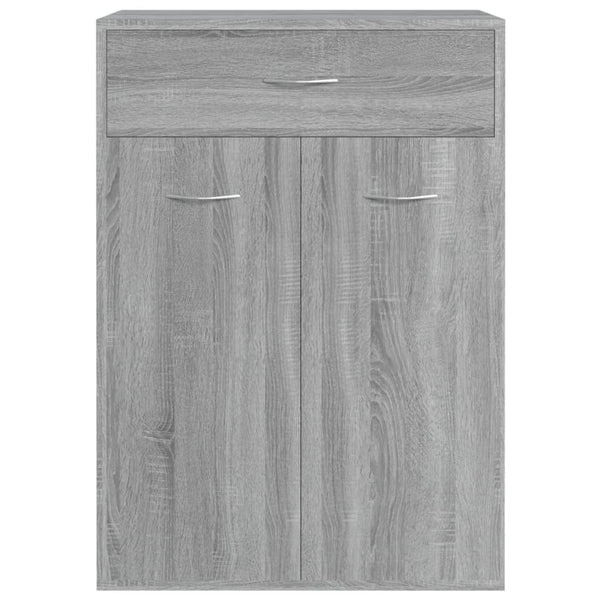 Grauer Schuhschrank Verovian 60x35x84cm (Holz)