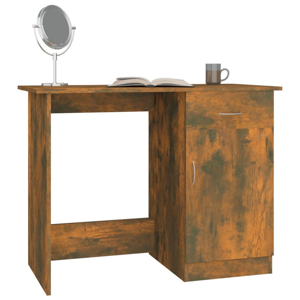 Räuchereiche Schreibtisch Abbdulah 100x50x76cm (Holz)
