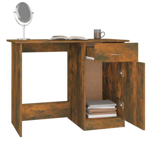Räuchereiche Schreibtisch Abbdulah 100x50x76cm (Holz)
