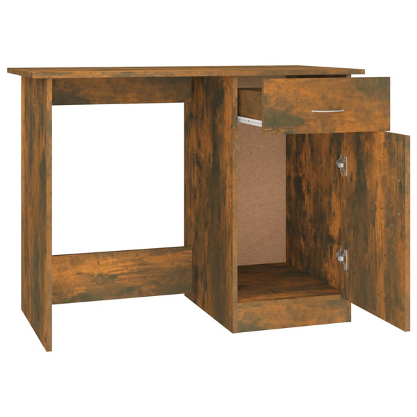 Räuchereiche Schreibtisch Abbdulah 100x50x76cm (Holz)