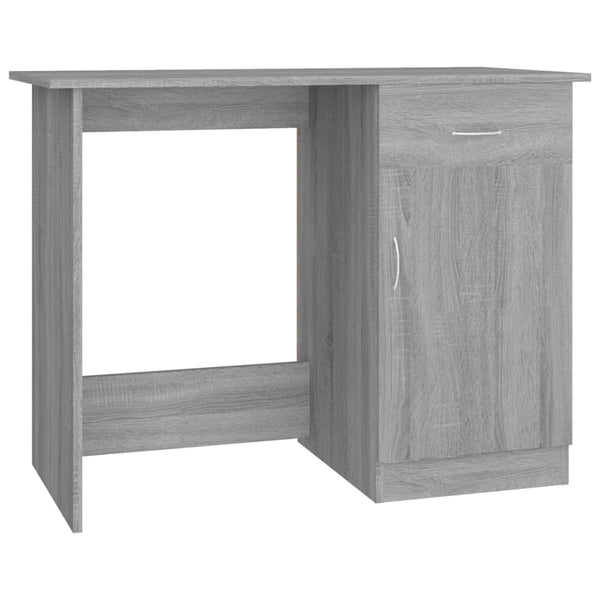 Grauer Schreibtisch Abdullah 100x50x76cm (Holz)