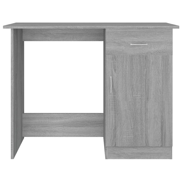 Grauer Schreibtisch Abdullah 100x50x76cm (Holz)