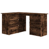 Eckschreibtisch Wyman aus Räuchereiche 145x100x76cm (Holz)