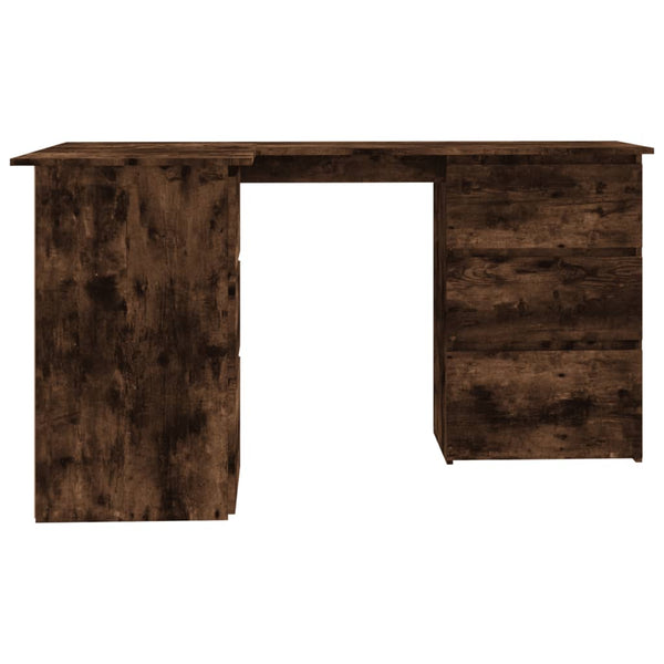 Eckschreibtisch Wyman aus Räuchereiche 145x100x76cm (Holz)