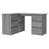 Grauer Eckschreibtisch Wymann 145x100x76cm (Holz)