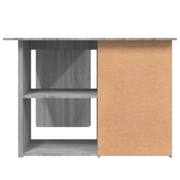 Grauer Eckschreibtisch Wymann 145x100x76cm (Holz)