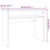 Räuchereiche Schreibtisch Agafia 90x50x74cm (Holz)