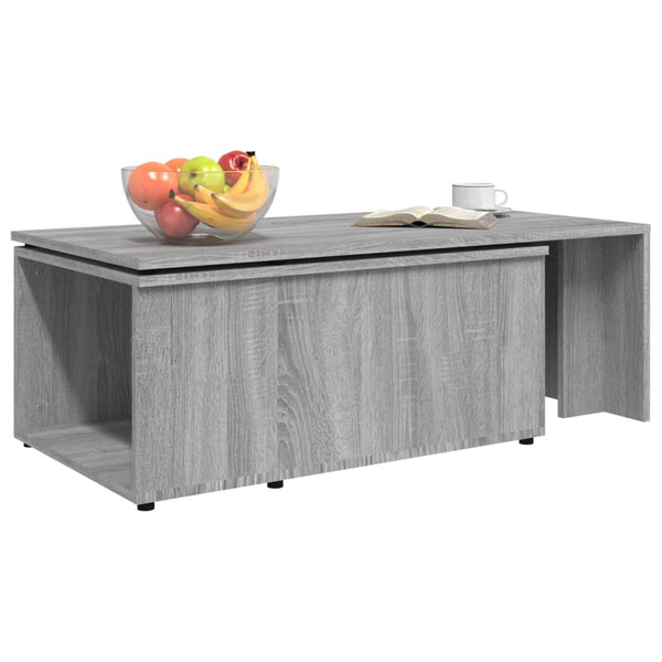 Harmaa sohvapöytä Mitana 150x50x35cm (puinen)
