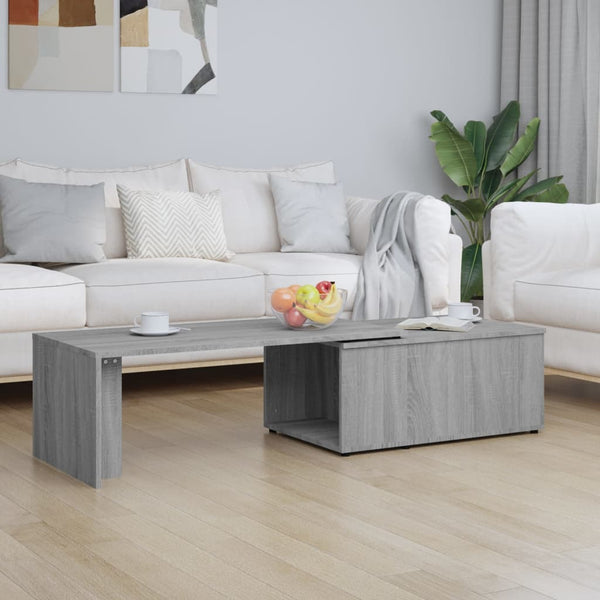 Harmaa sohvapöytä Mitana 150x50x35cm (puinen)
