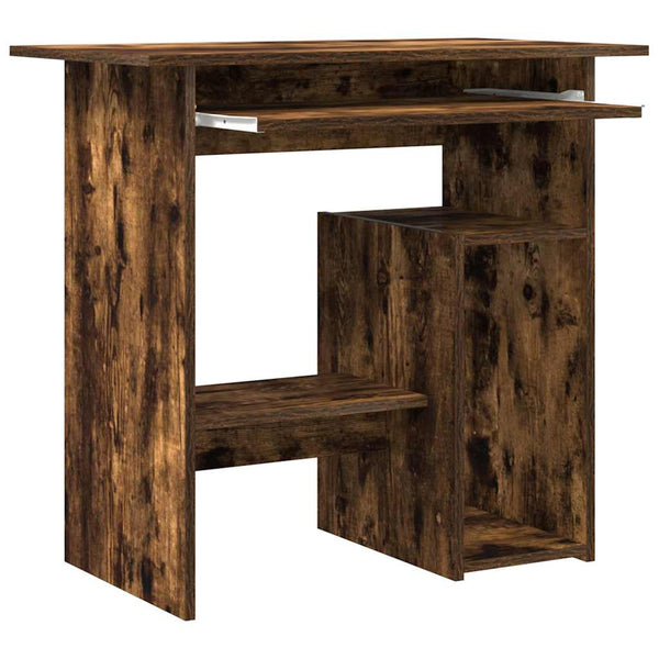 Schreibtisch aus Räuchereiche Seiden 80x45x74cm (Holz)